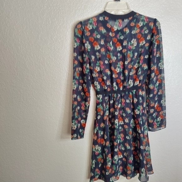 MAJE Rayon Floral Print mini Dress sz 1/S - Picture 4 of 9